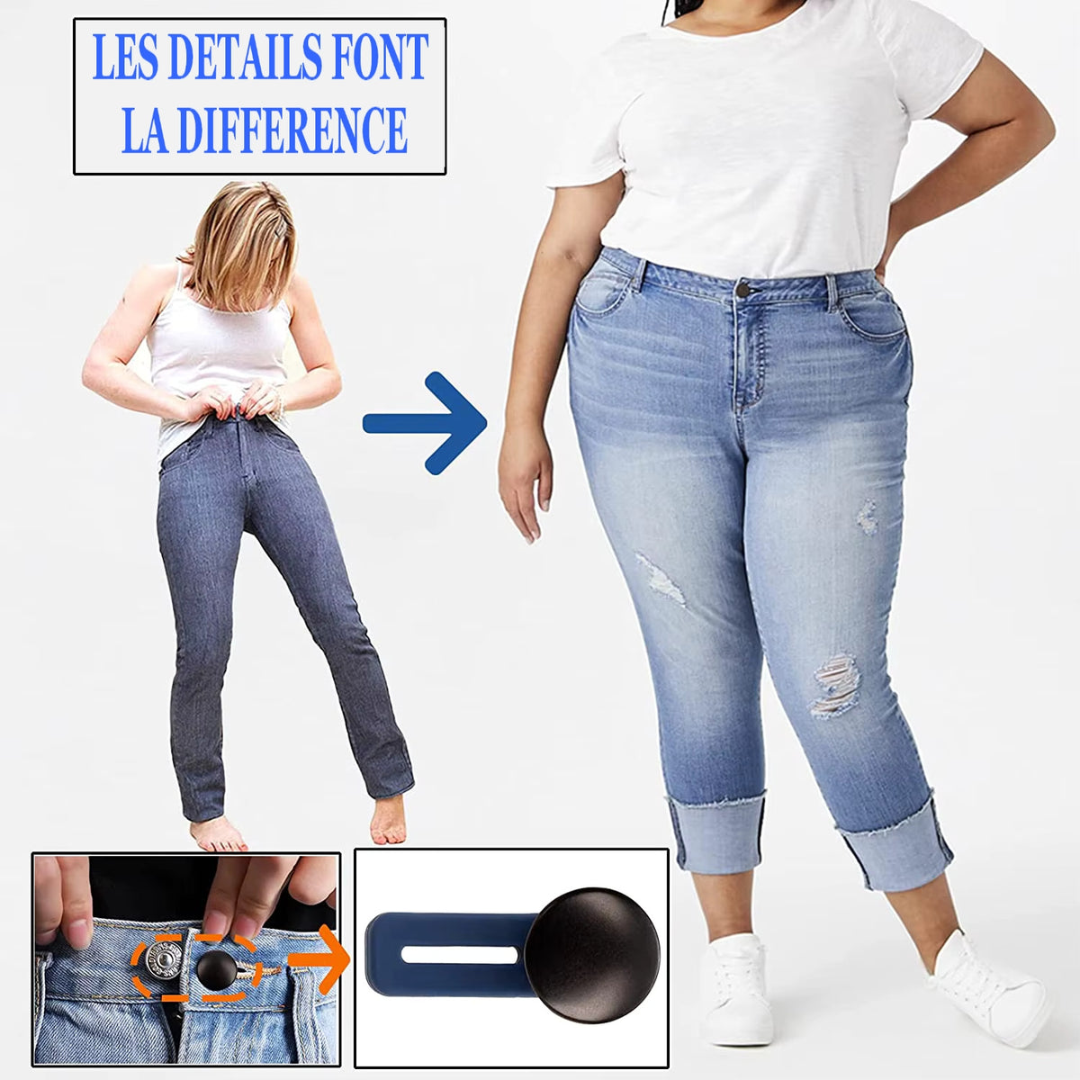 Extenseur de Taille pour Pantalon - Modèle Original & Robuste